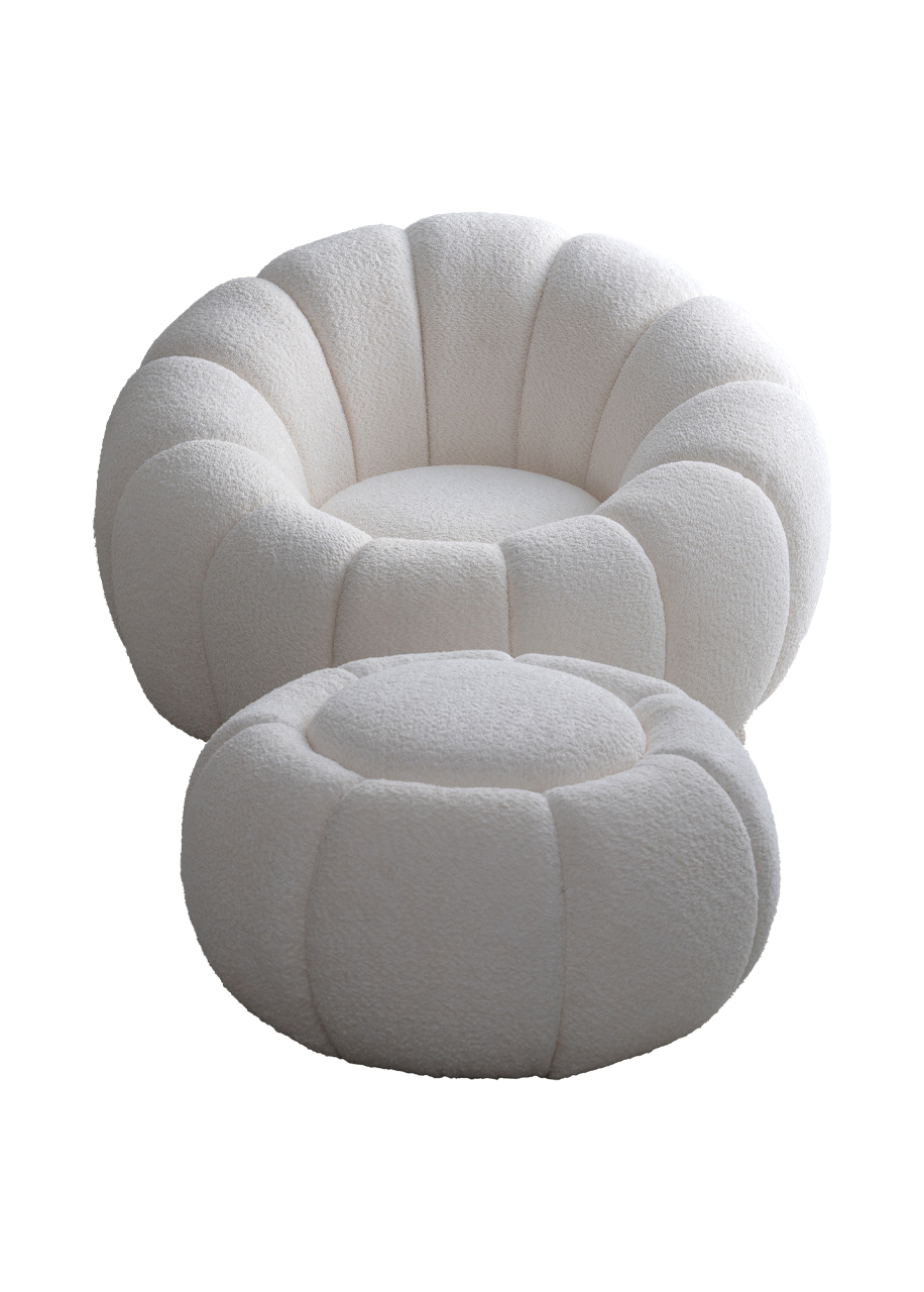 Lozia Lounge Chair with Ottoman