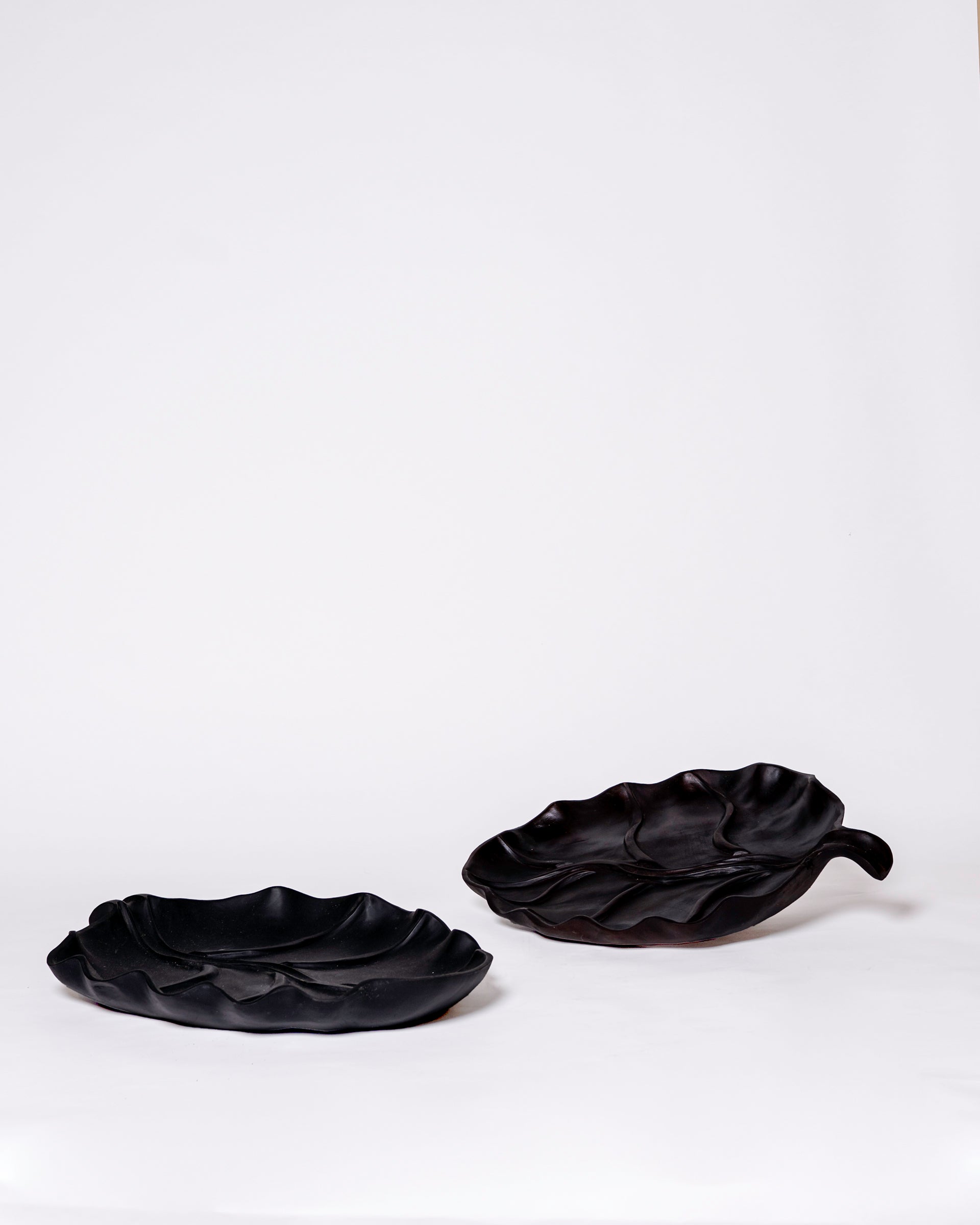 Wood decoration leaf bowl