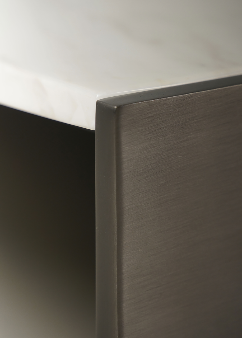 Natural marble with steel Coffee Table