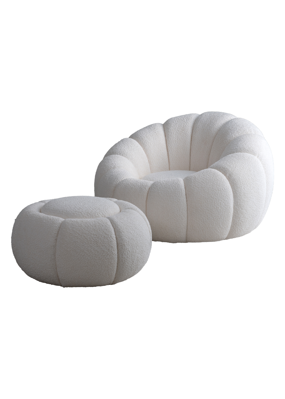 Lozia Lounge Chair with Ottoman