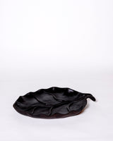 Wood decoration leaf bowl