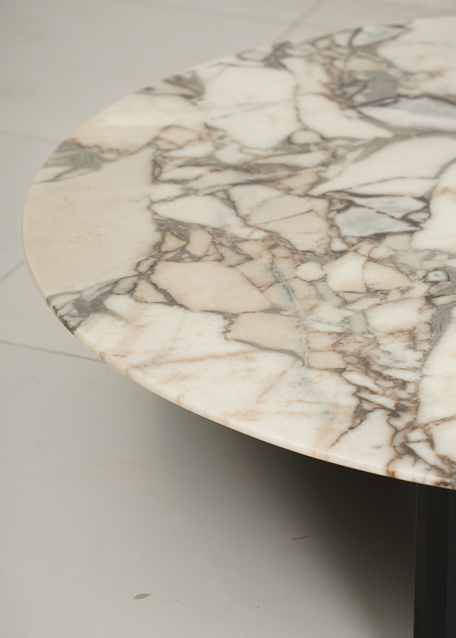 Natural marble with wooden base Coffee Table