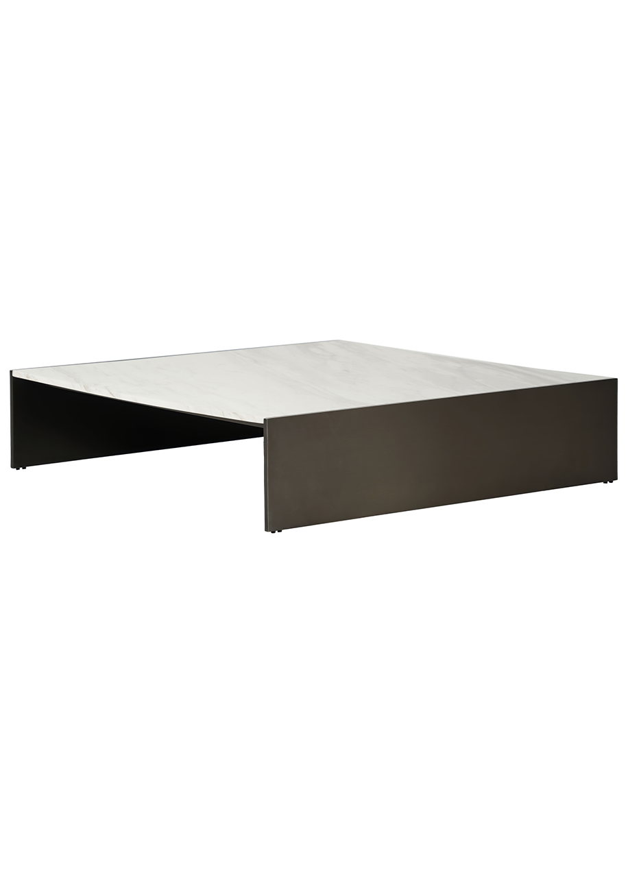 Natural marble with steel Coffee Table