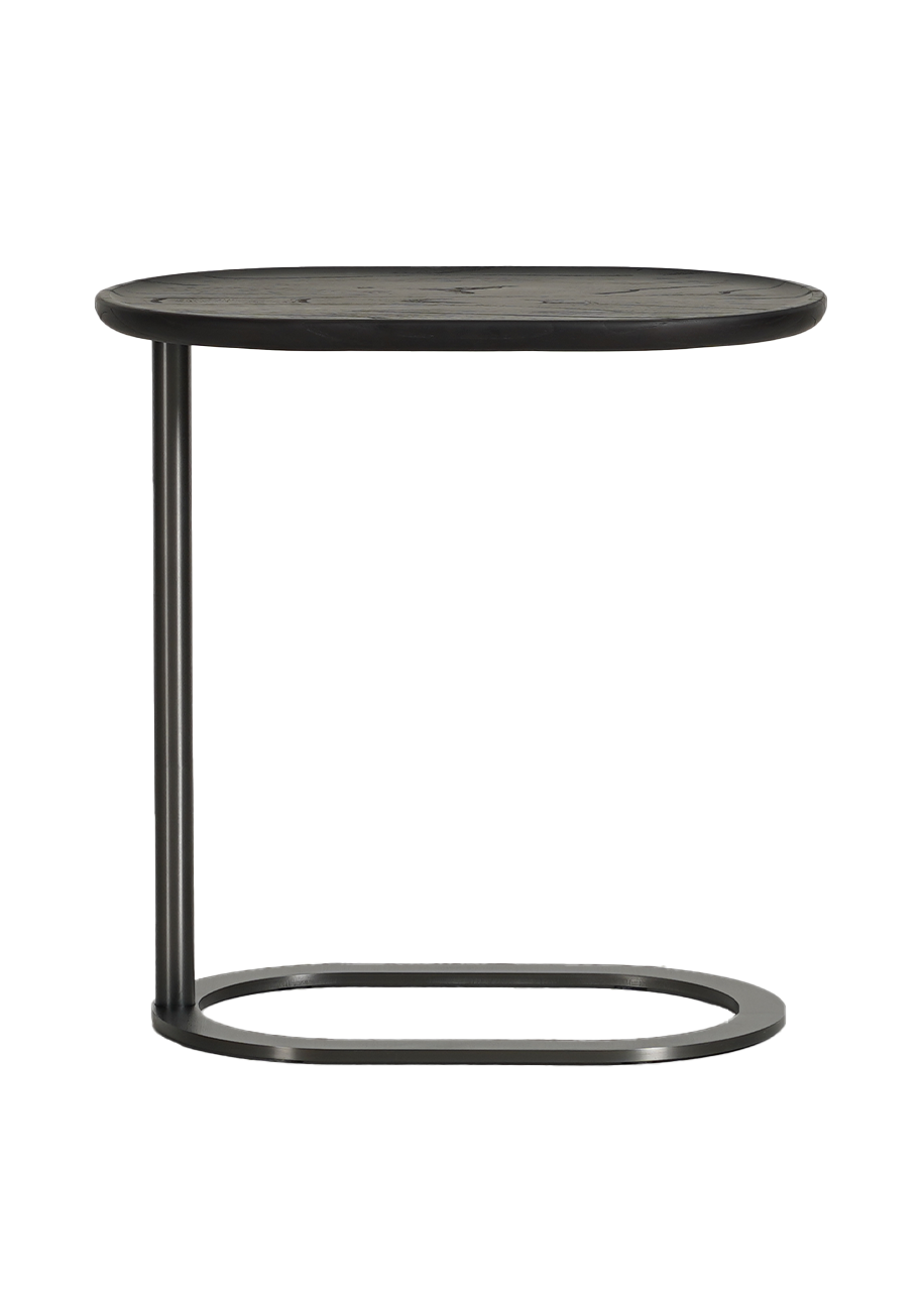 Side Table Wood with Steel base