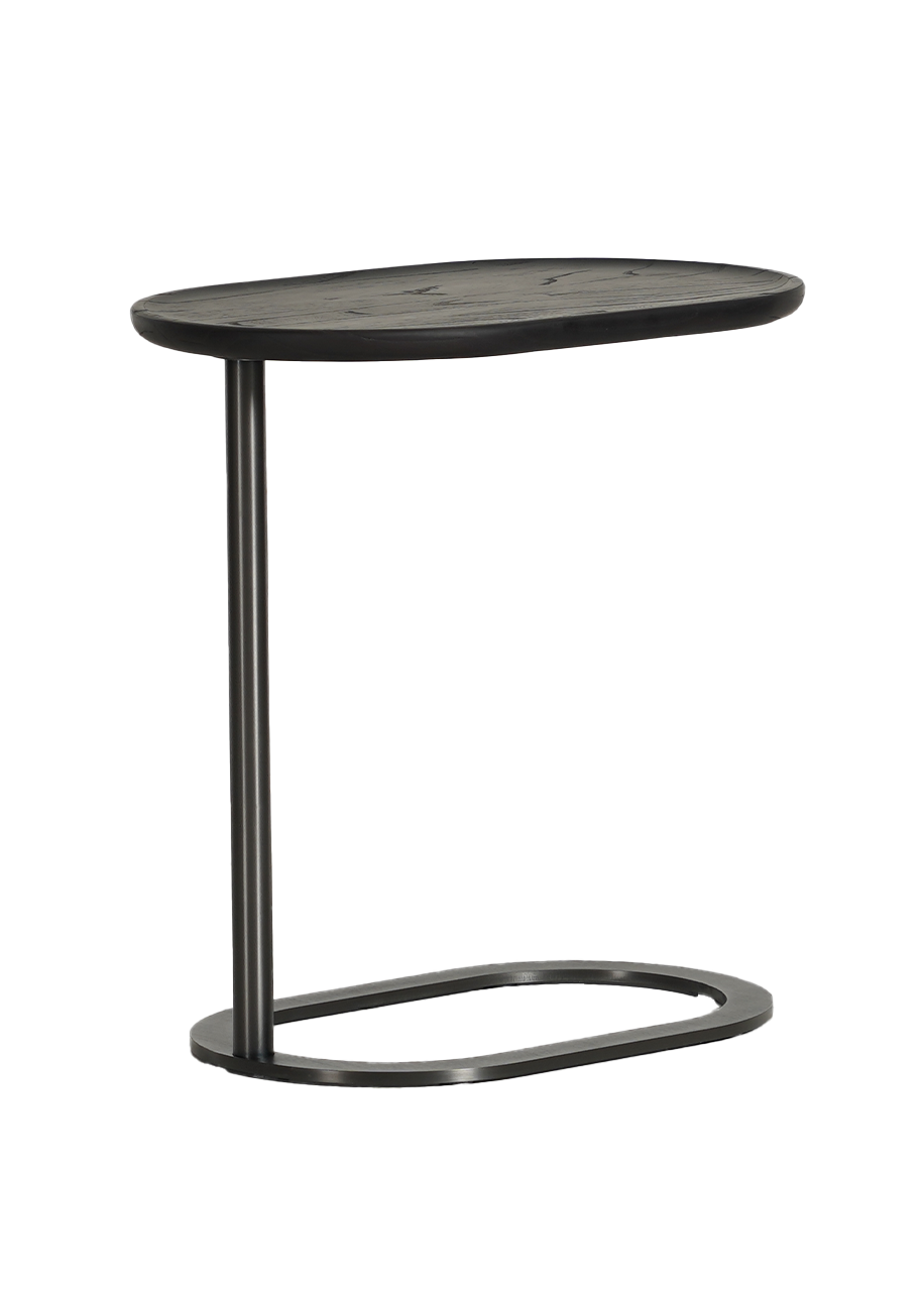 Side Table Wood with Steel base